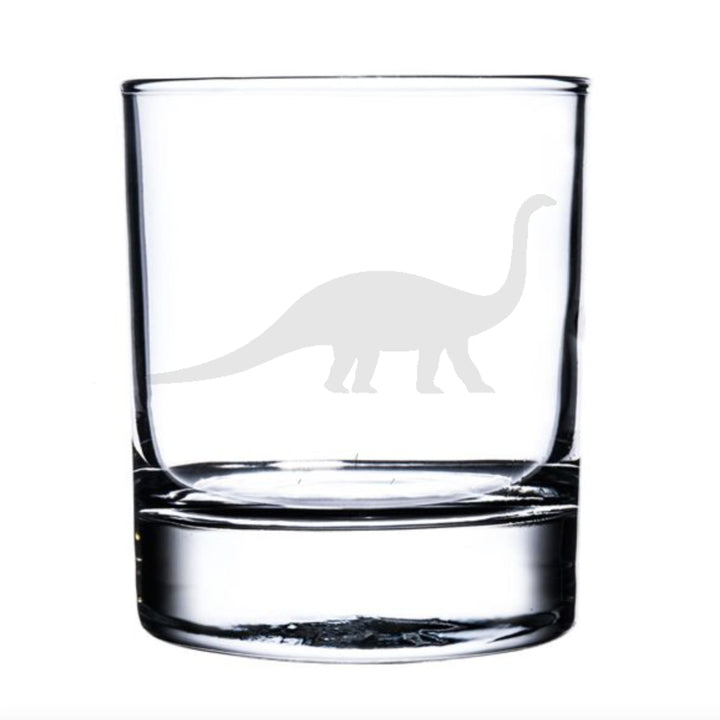 Personalised Diplodocus Dinosaur Whisky Glass