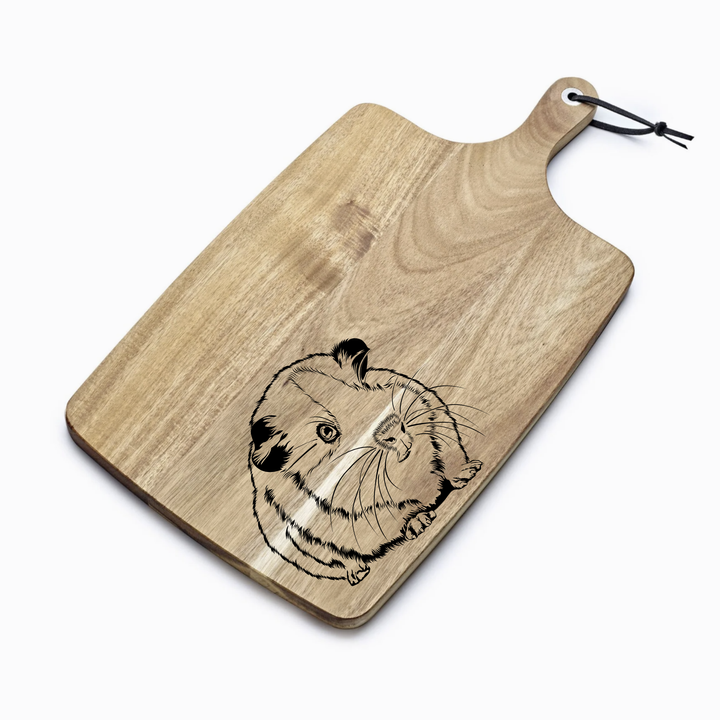 Personalised Guinea Pig Engraved Acacia Serving Board