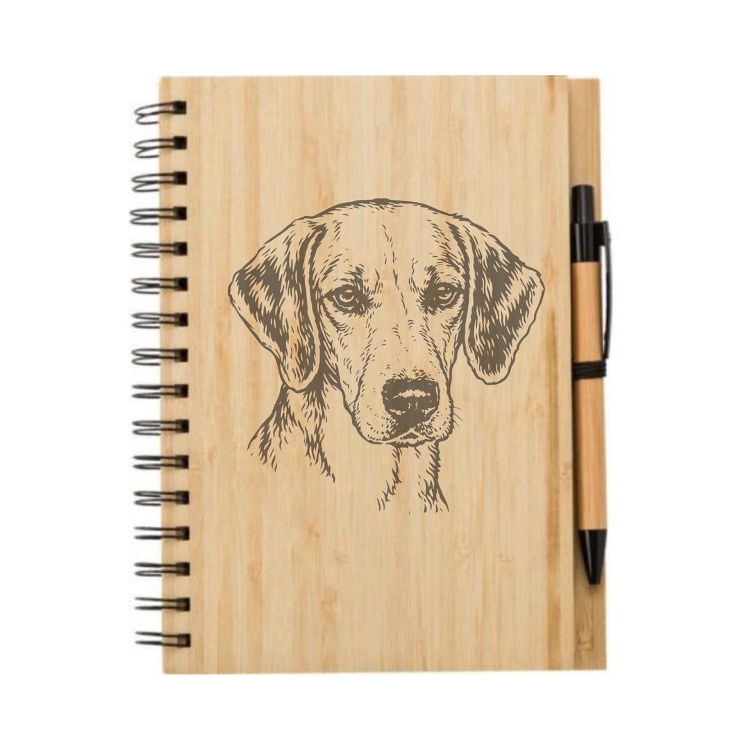 Hamiltonstovare Face Illustration Engraved Notebook