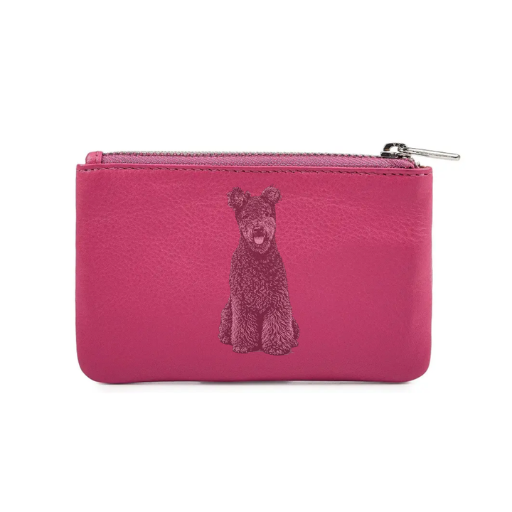 Hungarian Pumi Engraved Genuine Leather Coin Purse (Multiple Colour Options)