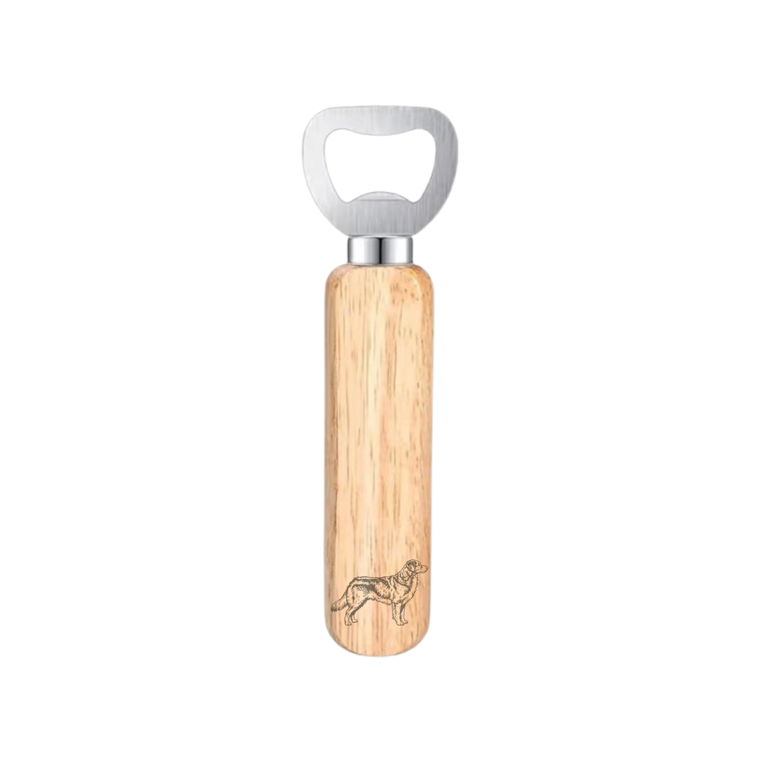 Nova Scotia Duck Tolling Retriever Standing Engraved Wooden Bottle Opener