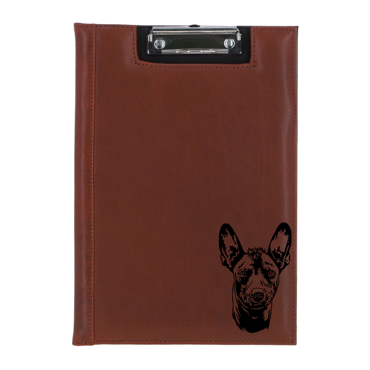 Xoloitzcuintli Engraved Leather Clipboard