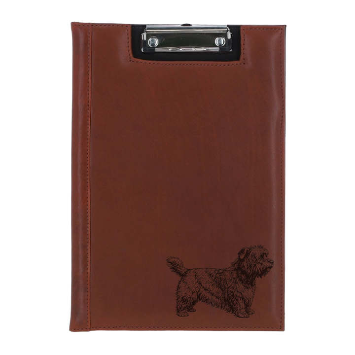 Glen of Imaal Terrier Standing Engraved Leather Clipboard