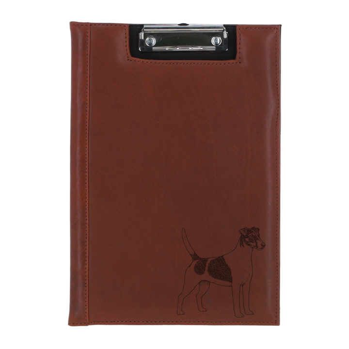 Smooth Fox Terrier D Standing Engraved Leather Clipboard