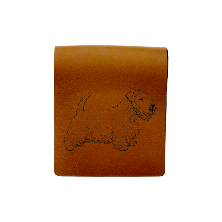 Sealyham Terrier Engraved Genuine Leather Magnetic Bookmark