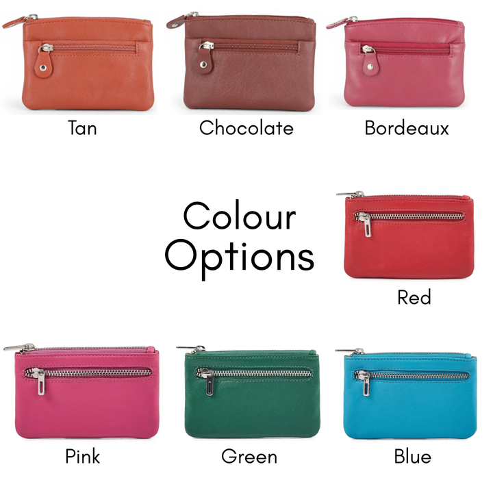 Border Terrier Face Engraved Genuine Leather Coin Purse (Multiple Colour Options)