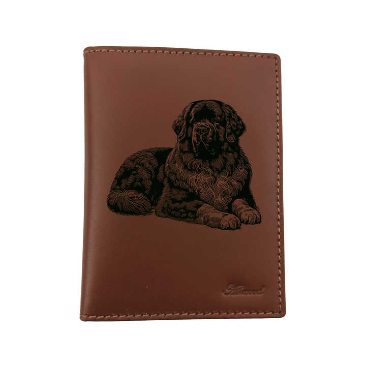 Newfoundland LD Engraved Leather Passport Cover