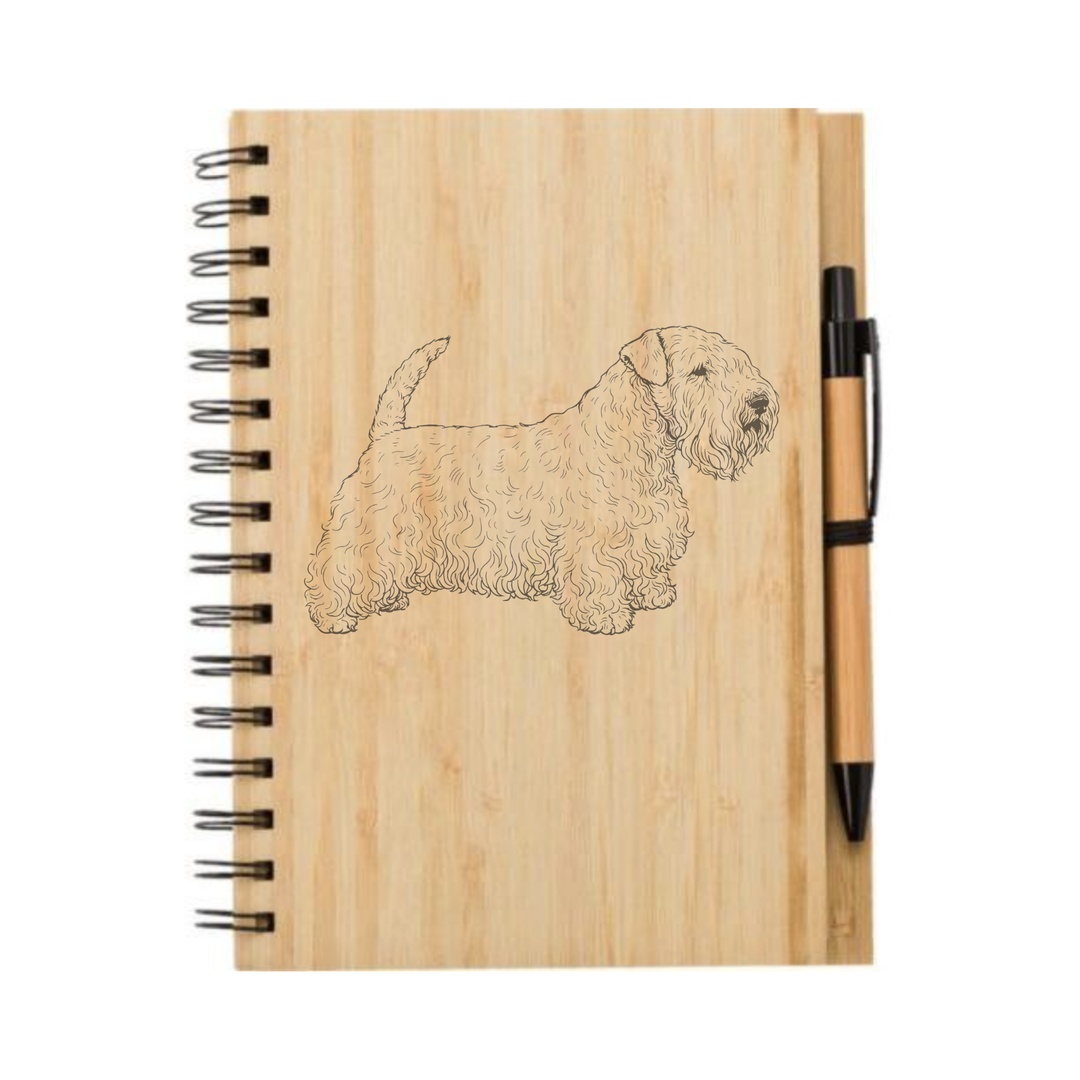 Sealyham Terrier Standing Illustration Engraved Notebook