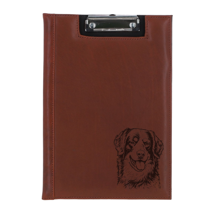 Hovawart Face Engraved Leather Clipboard