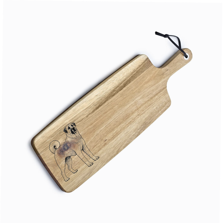 Personalised Turkish Kangal Dog Engraved Acacia Serving Board