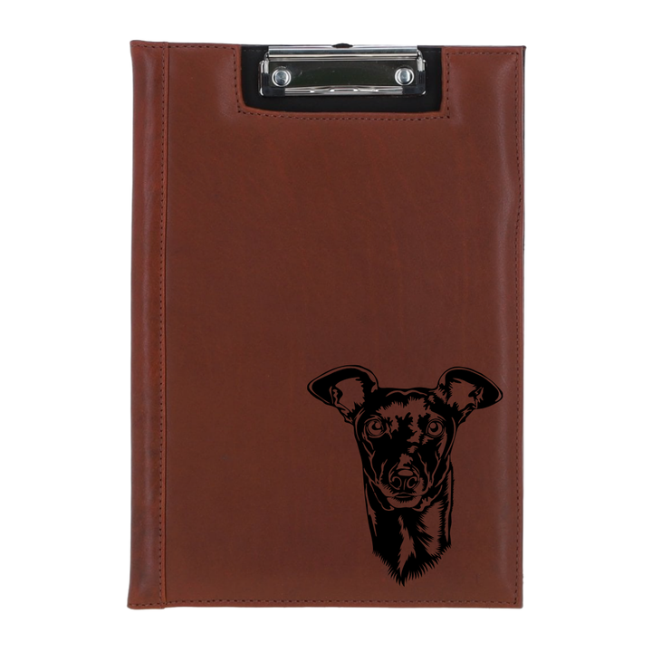 Italian Greyhound Engraved Leather Clipboard