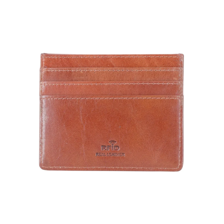 Beagle Face Engraved Genuine Leather Cardholder