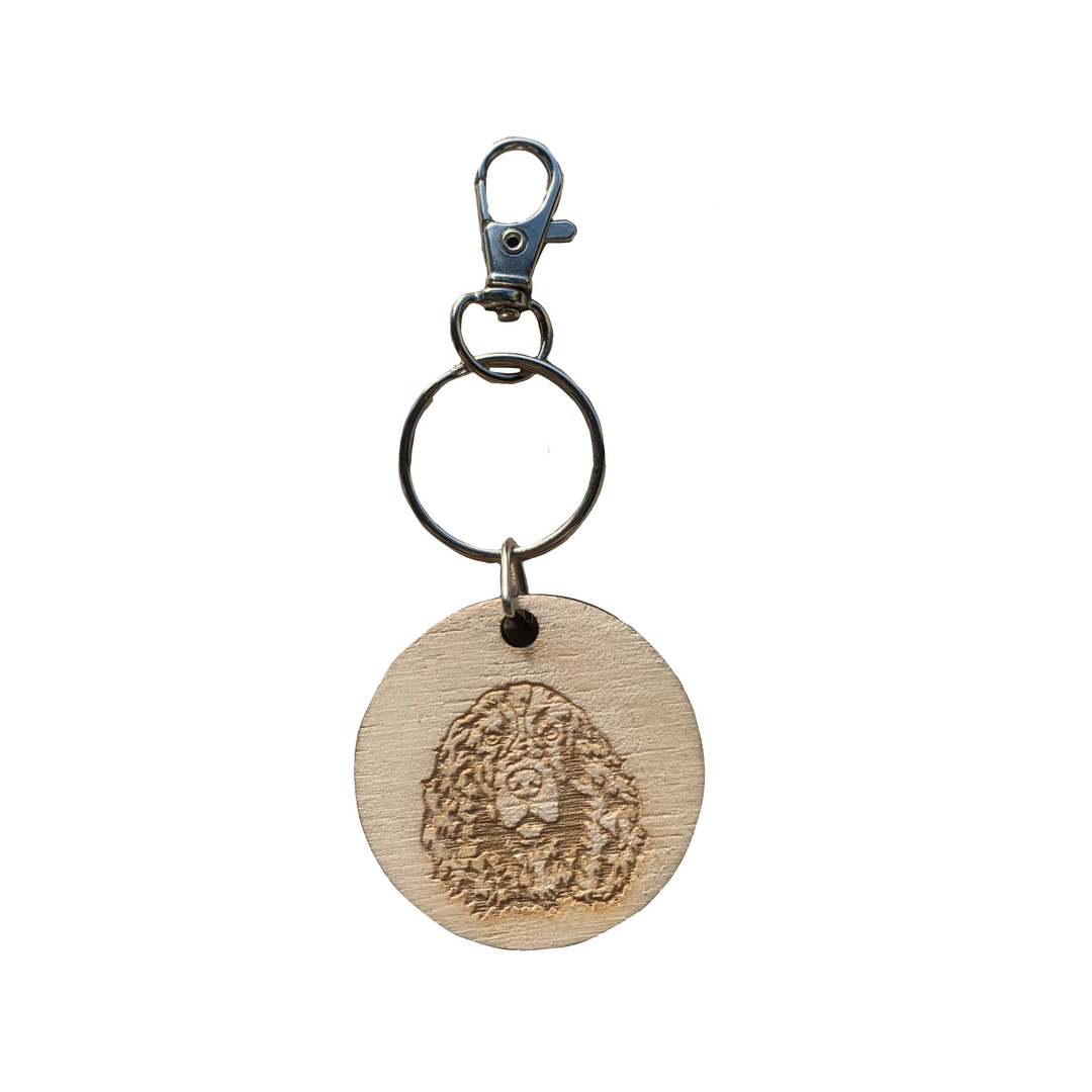 Springer Spaniel Engraved Wooden Keyring