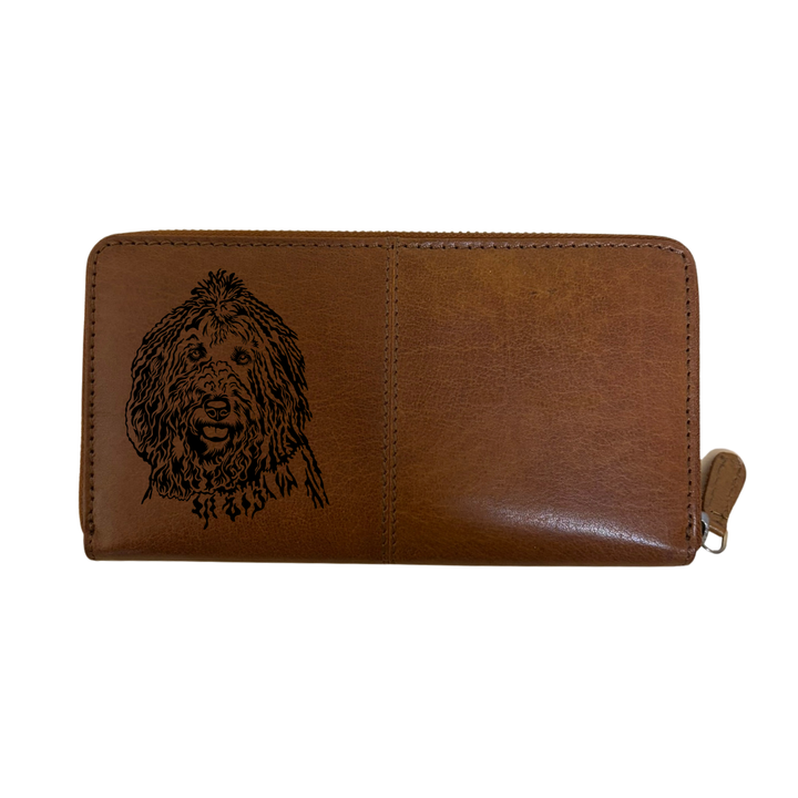 Komondor Engraved Large Leather Purse
