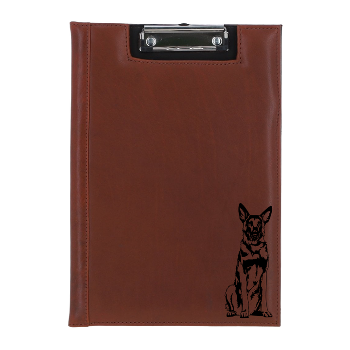 Belgian Malinois Engraved Leather Clipboard
