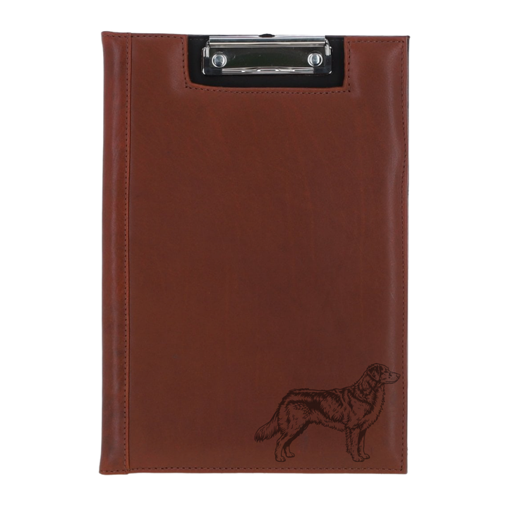 Nova Scotia Duck Tolling Retriever Standing Engraved Leather Clipboard