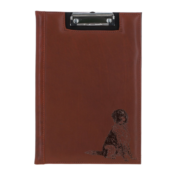 Munsterlander Engraved Leather Clipboard