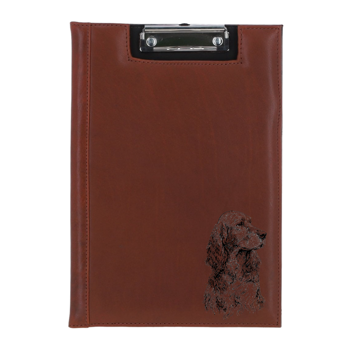 Irish Setter Engraved Leather Clipboard