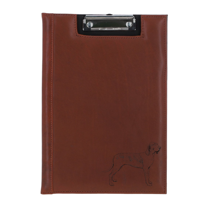 Bracco Italiano Standing Engraved Leather Clipboard