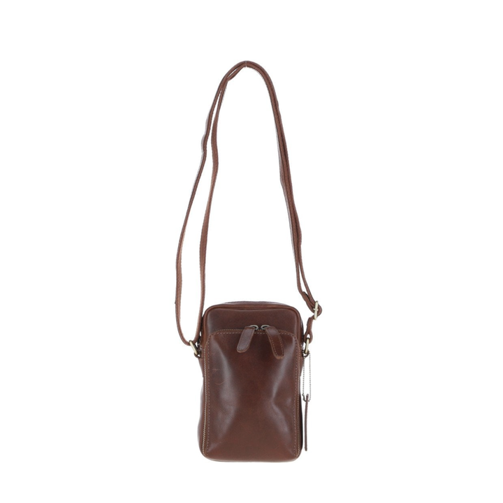 Personalised Bengal Cat Leather Compact Crossbody Bag