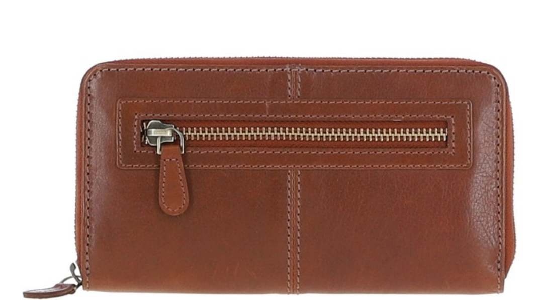 Working Cocker Spaniel Face Engraved Large Leather Purse