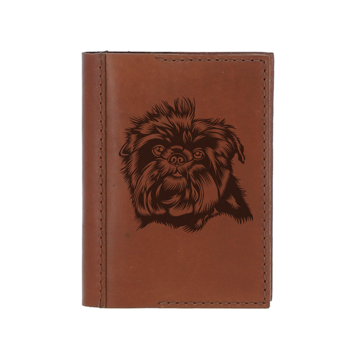 Personalised Affenpinscher Leather Sleeve & Notebook