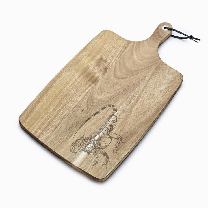 Personalised Bearded Dragon Engraved Acacia Serving Board