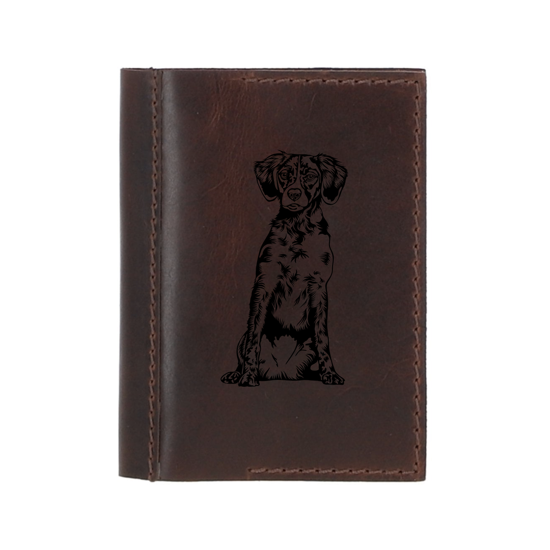 Personalised Brittany Leather Sleeve & Notebook