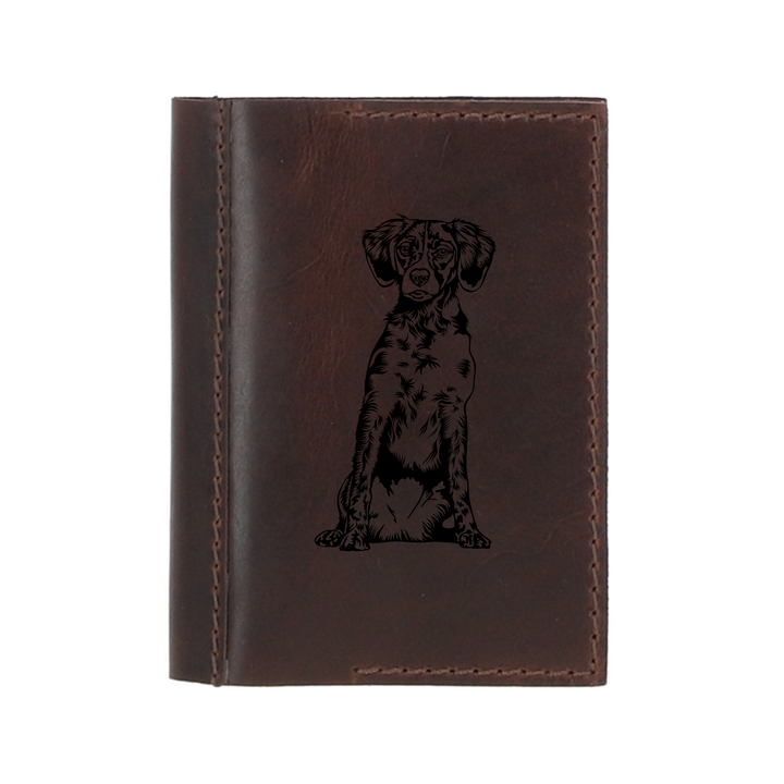 Personalised Brittany Leather Sleeve & Notebook