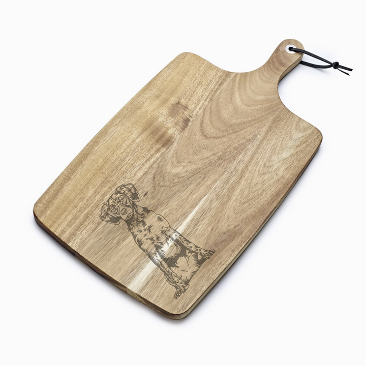 Personalised Brittany Engraved Acacia Serving Board