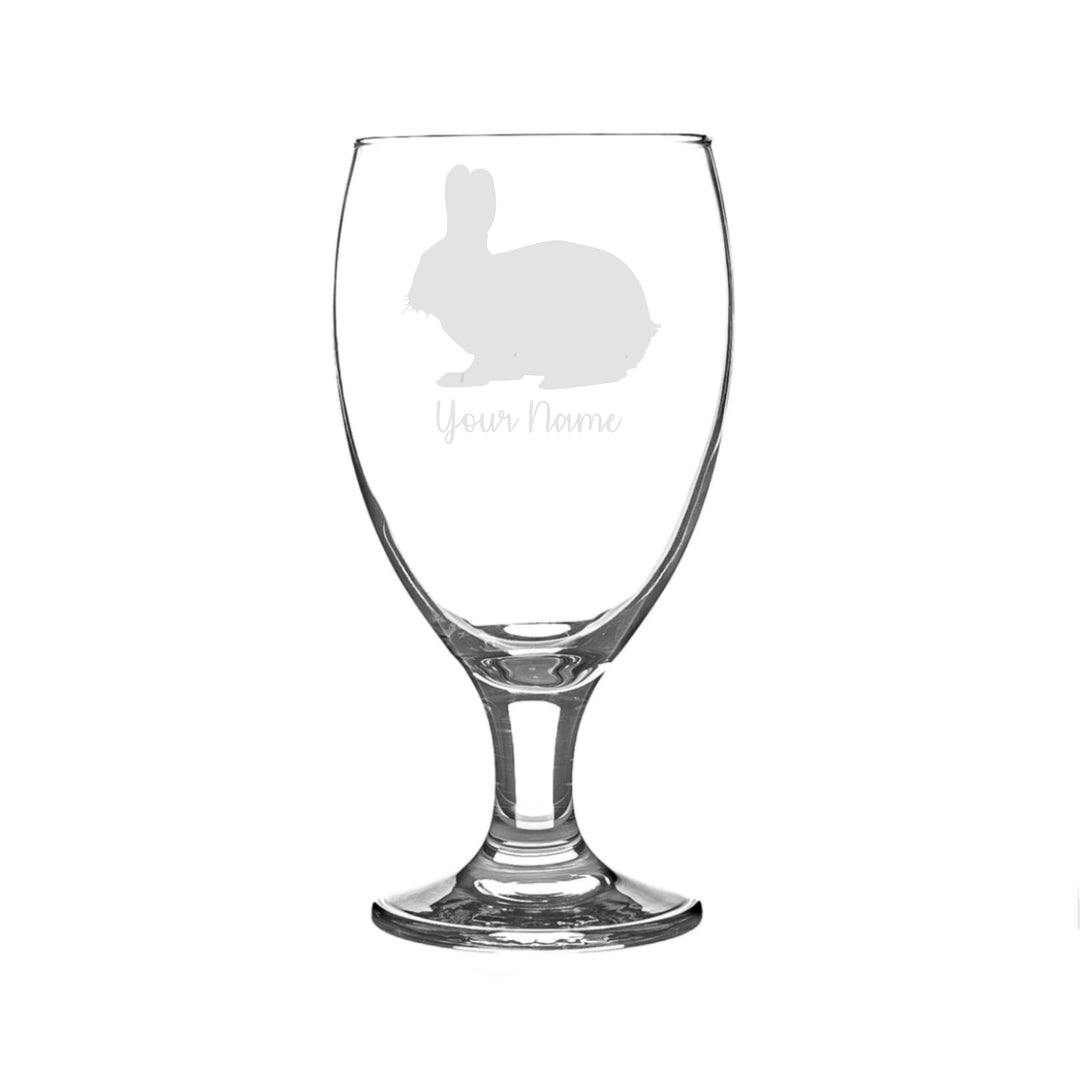 Personalised Bunny Rabbit Craft Beer Snifter Glass