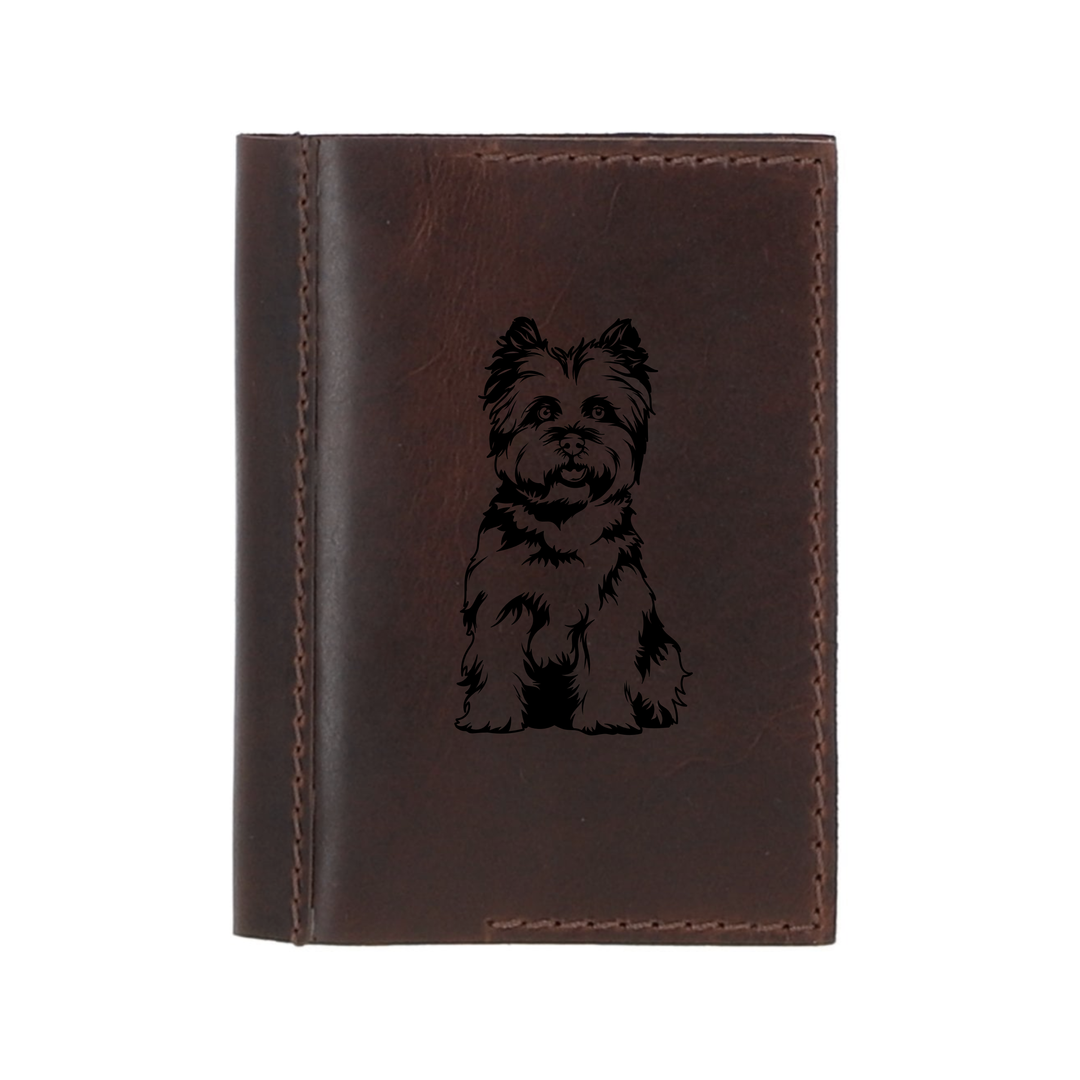 Personalised Cairn Terrier Leather Sleeve & Notebook