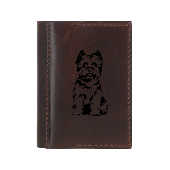 Personalised Cairn Terrier Leather Sleeve & Notebook
