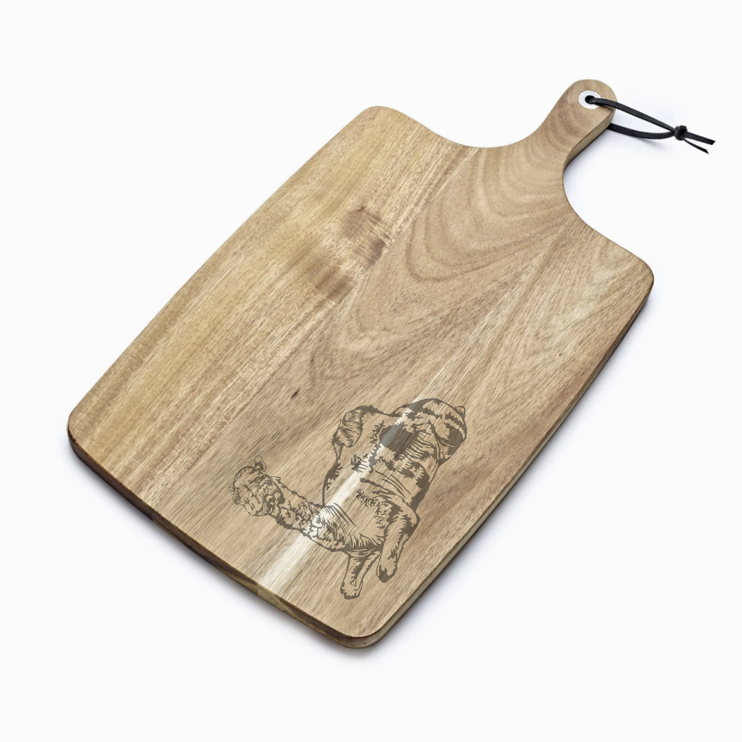 Personalised Camel Engraved Acacia Serving Board