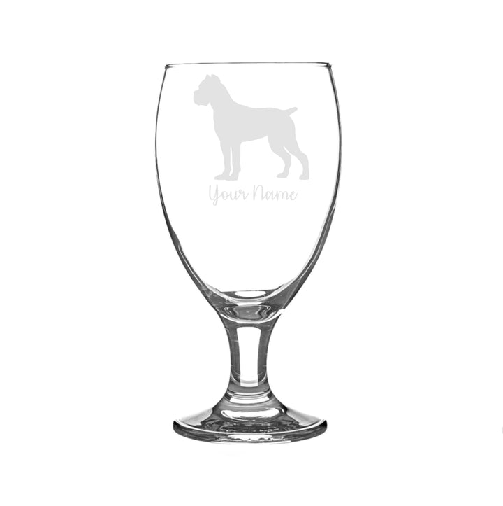 Personalised Cane Corso Craft Beer Snifter Glass