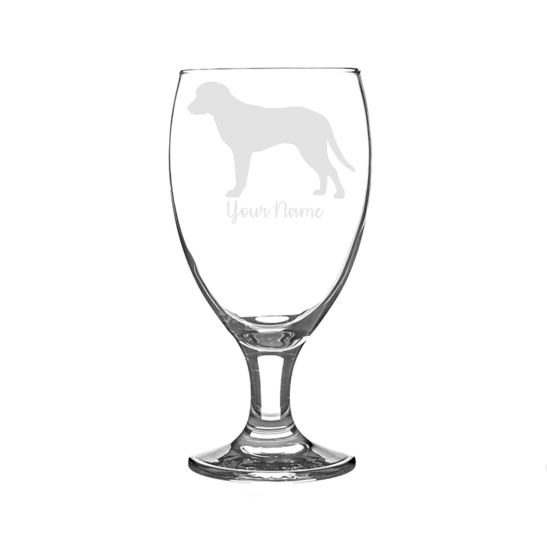 Personalised Chesapeake Bay Retriever Craft Beer Snifter Glass