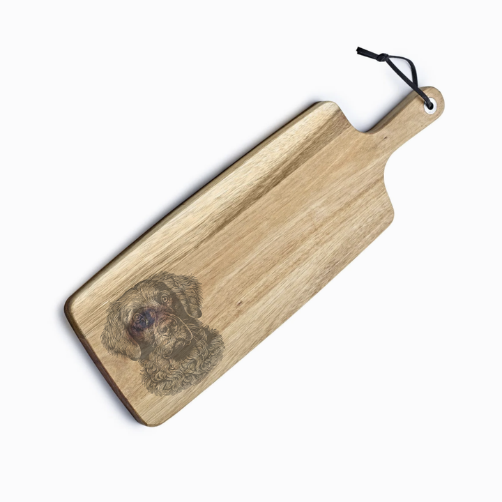 Personalised Chesapeake Bay Retriever Engraved Acacia Serving Board
