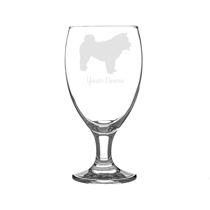 Personalised Chow Chow Craft Beer Snifter Glass