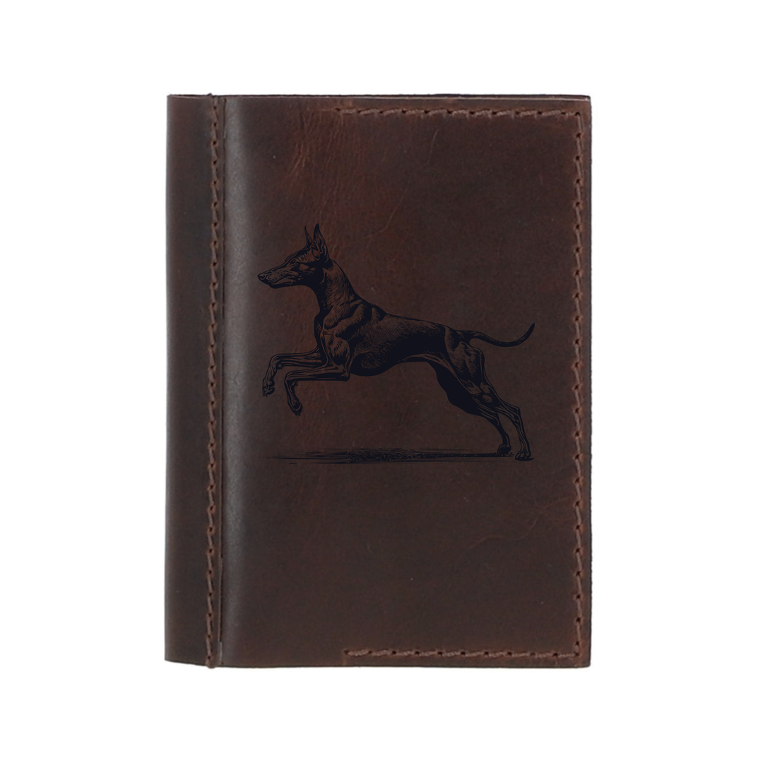 Personalised Cirneco Dell'Etna Running Leather Sleeve & Notebook