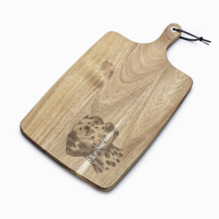 Personalised Dalmatian SP Engraved Acacia Serving Board