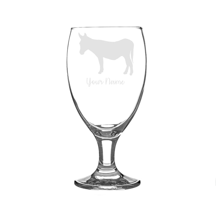 Personalised Donkey Craft Beer Snifter Glass