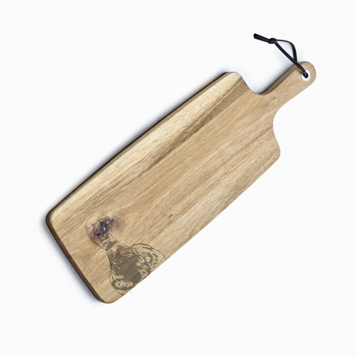 Personalised Duck Engraved Acacia Serving Board