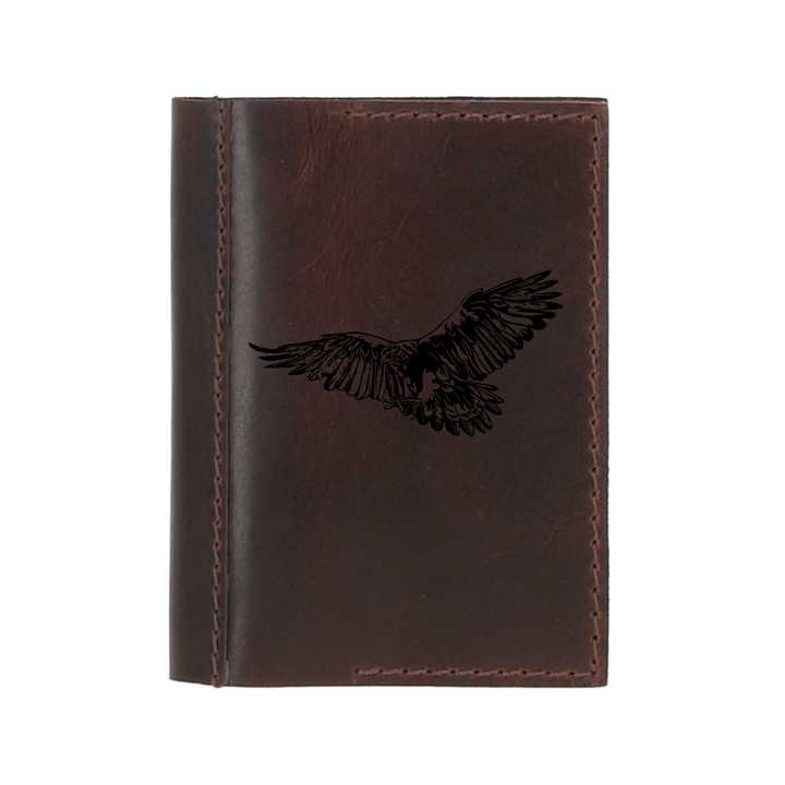 Personalised Eagle Leather Sleeve & Notebook