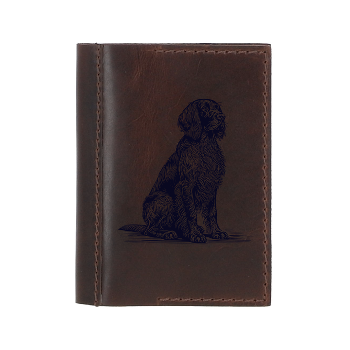 Personalised German Longhaired Pointer Leather Sleeve & Notebook