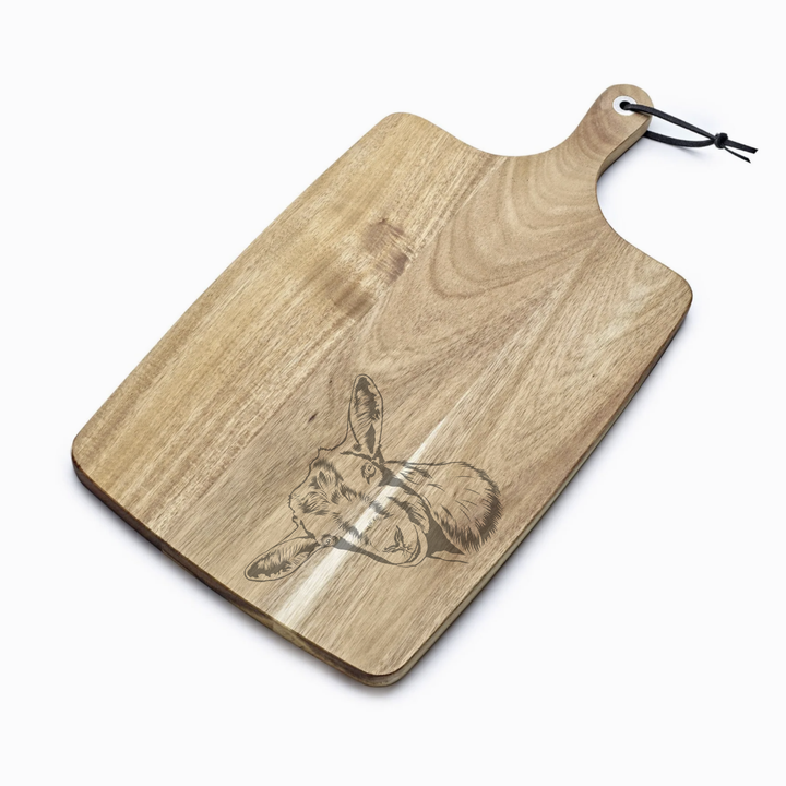 Personalised Goat Engraved Acacia Serving Board