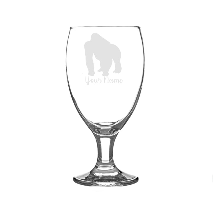 Personalised Gorilla Craft Beer Snifter Glass