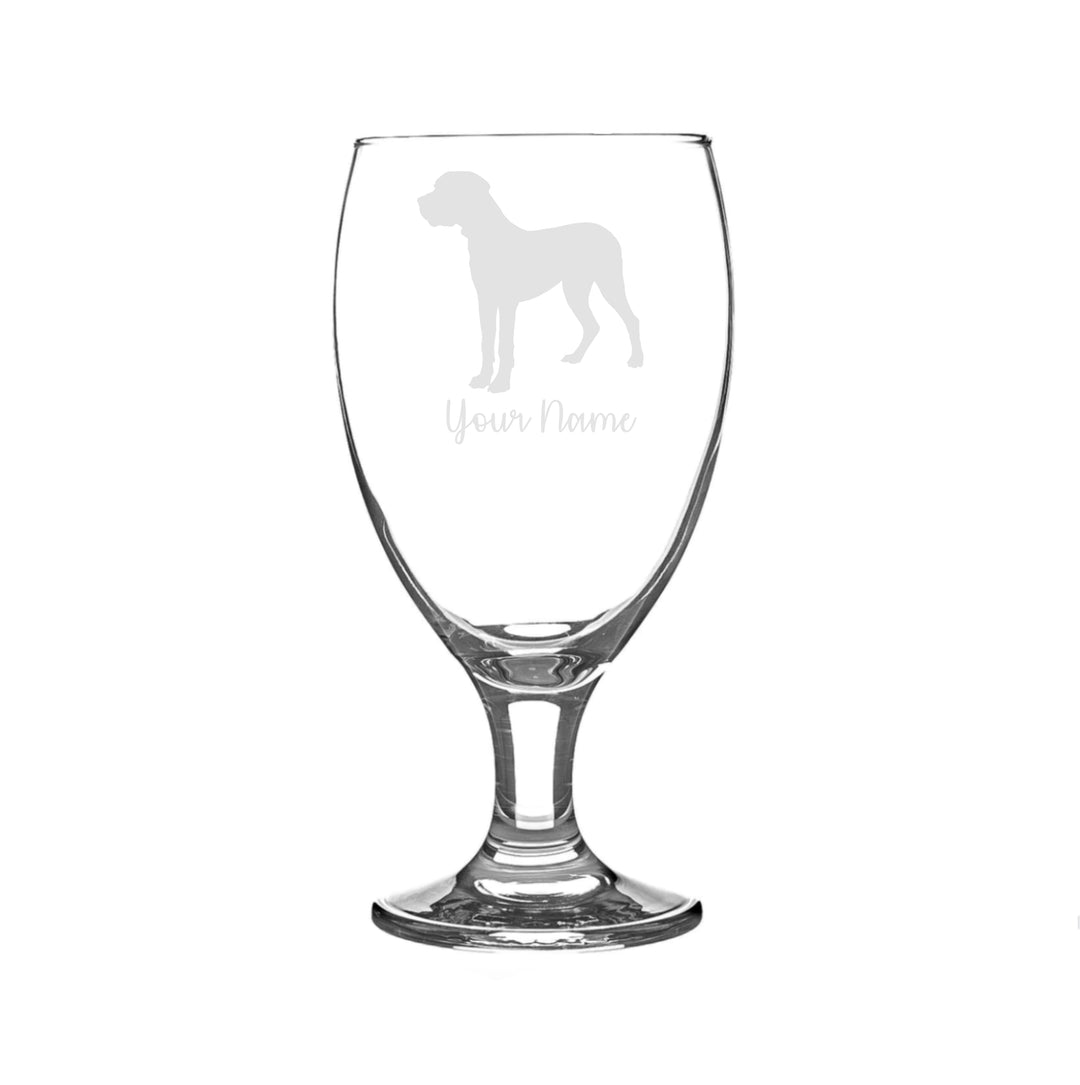Personalised Great Dane Craft Beer Snifter Glass