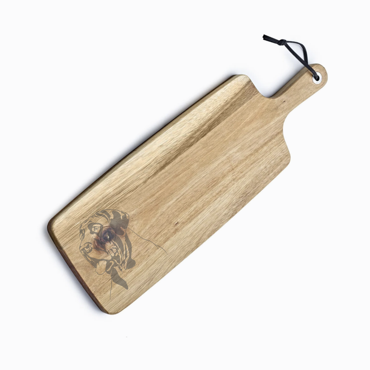 Personalised Great Dane Engraved Acacia Serving Board