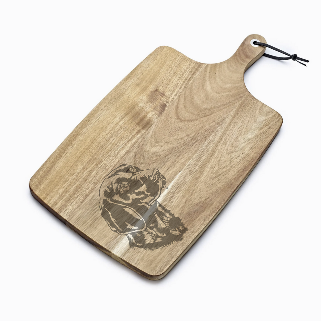 Personalised German Shorthaired Pointer SP Engraved Acacia Serving Board