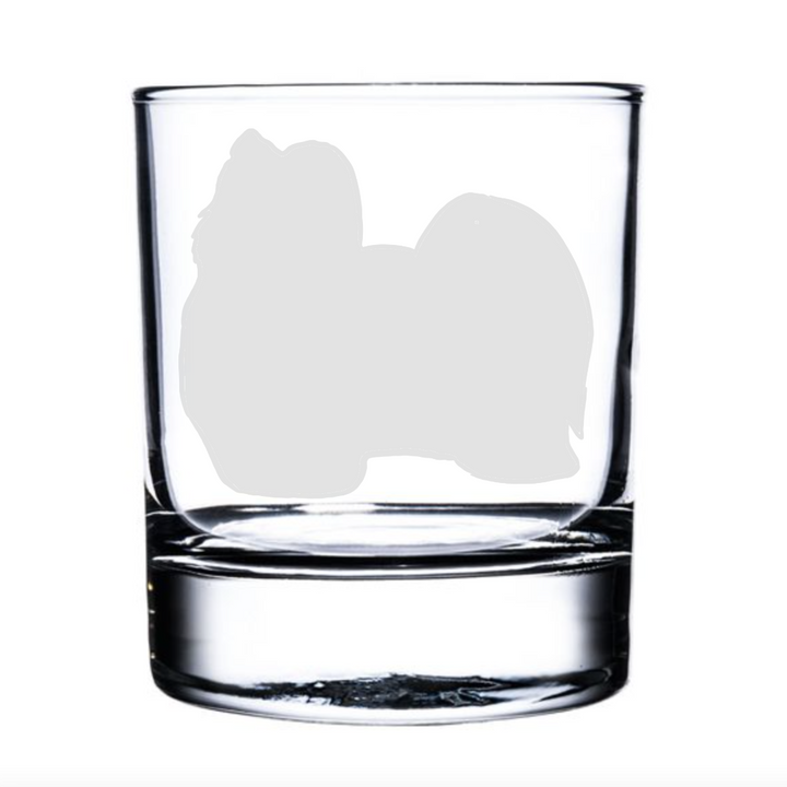 Personalised Havanese Dog Engraved Whisky Glass